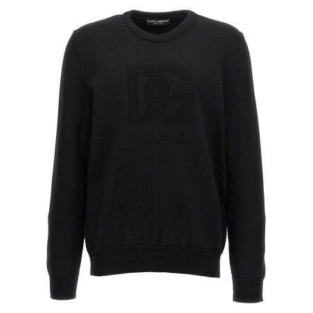 'DG' intarsia sweater
