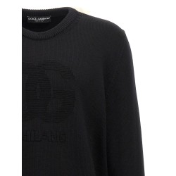 'DG' intarsia sweater
