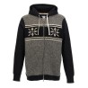 Jacquard insert hoodie