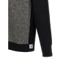 Jacquard insert hoodie