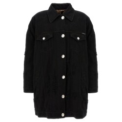 Denim long jacket