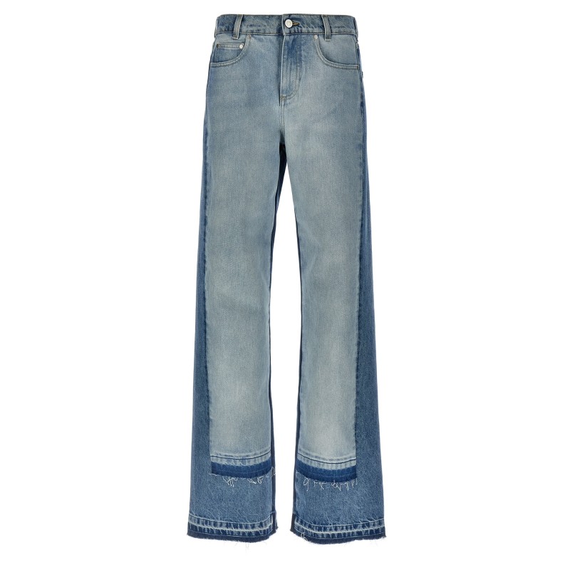 Layered jeans