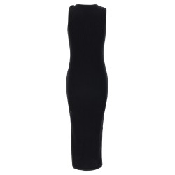 Logo ribbed dress