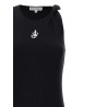Logo ribbed dress