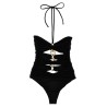 Chain one-piece swimsuit