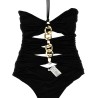 Chain one-piece swimsuit