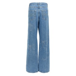 'Crystal ribbon hot fix' jeans