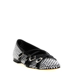 'Crystal Net' ballet flats