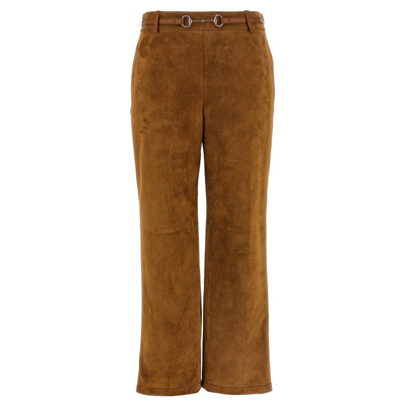 Suede pants