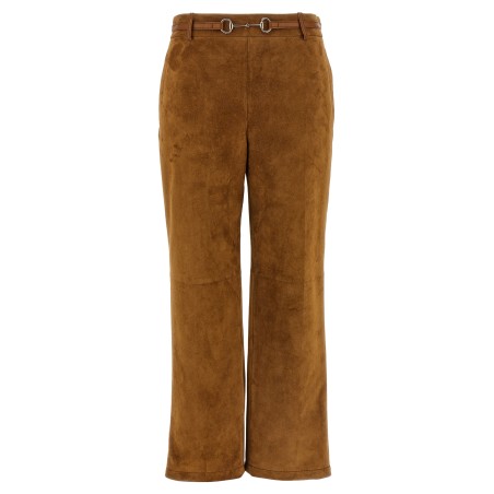Suede pants