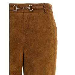 Suede pants
