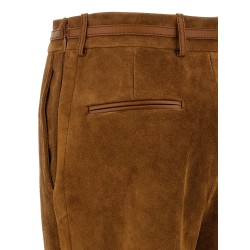 Suede pants
