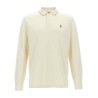 Fleece cotton polo shirt