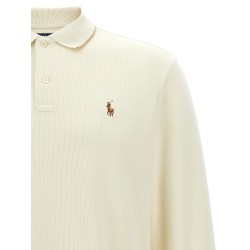 Fleece cotton polo shirt