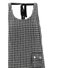 'Crinkled Check Long' dress
