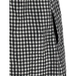 'Crinkled Check Long' dress