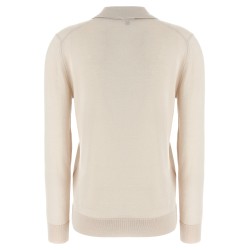 Cashmere and silk polo shirt