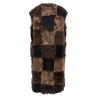 Long shearling vest