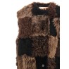 Long shearling vest
