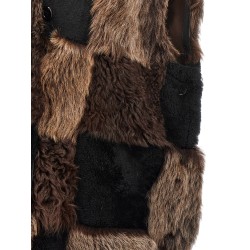 Long shearling vest