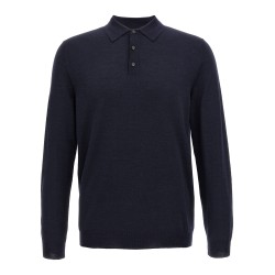 Virgin wool polo shirt