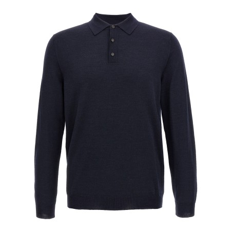 Virgin wool polo shirt