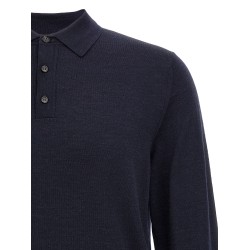 Virgin wool polo shirt