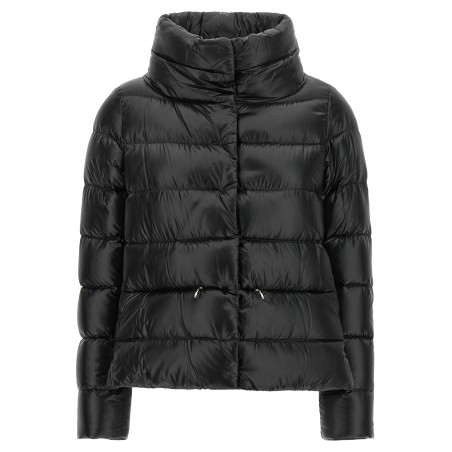 Wide neck down jacket