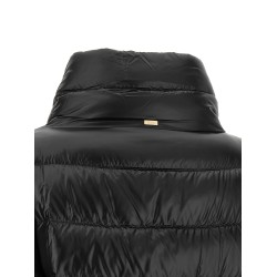 Wide neck down jacket