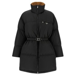 Re-Nylon maxi down jacket