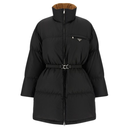 Re-Nylon maxi down jacket