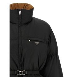 Re-Nylon maxi down jacket
