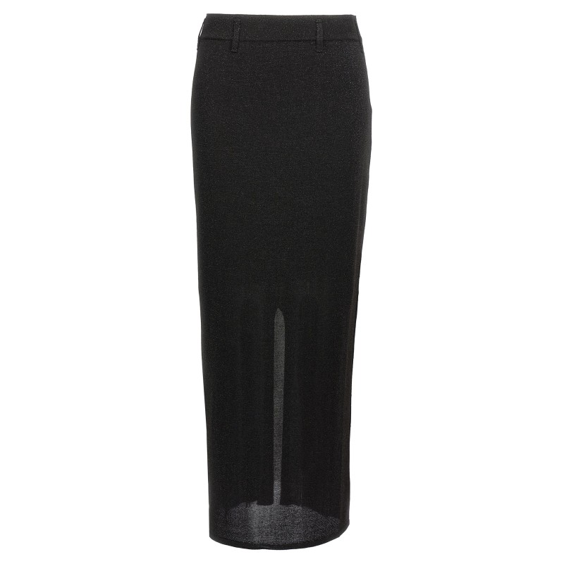 Vanity and lamé skirt