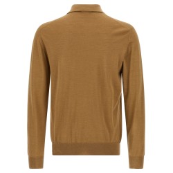 Virgin wool polo shirt