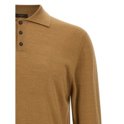 Virgin wool polo shirt