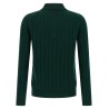 Braided wool polo shirt