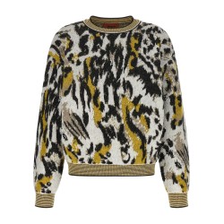 Animalier motif sweater