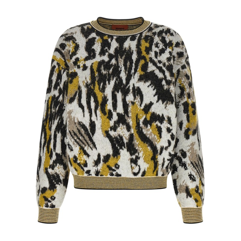 Animalier motif sweater