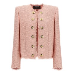 Sequin tweed blazer