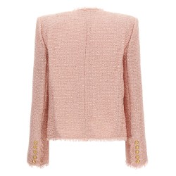 Sequin tweed blazer