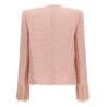 Sequin tweed blazer
