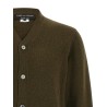 Jacquard insert cardigan
