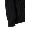 Coarse wool cardigan