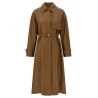 Nappa trench coat