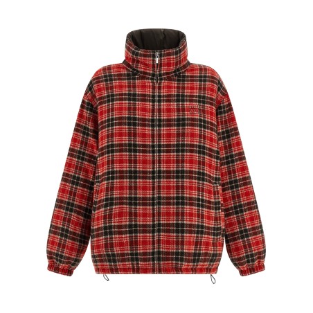 Reversible front logo down jacket