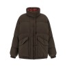 Reversible front logo down jacket