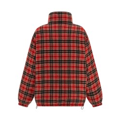 Reversible front logo down jacket