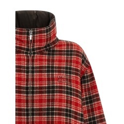 Reversible front logo down jacket