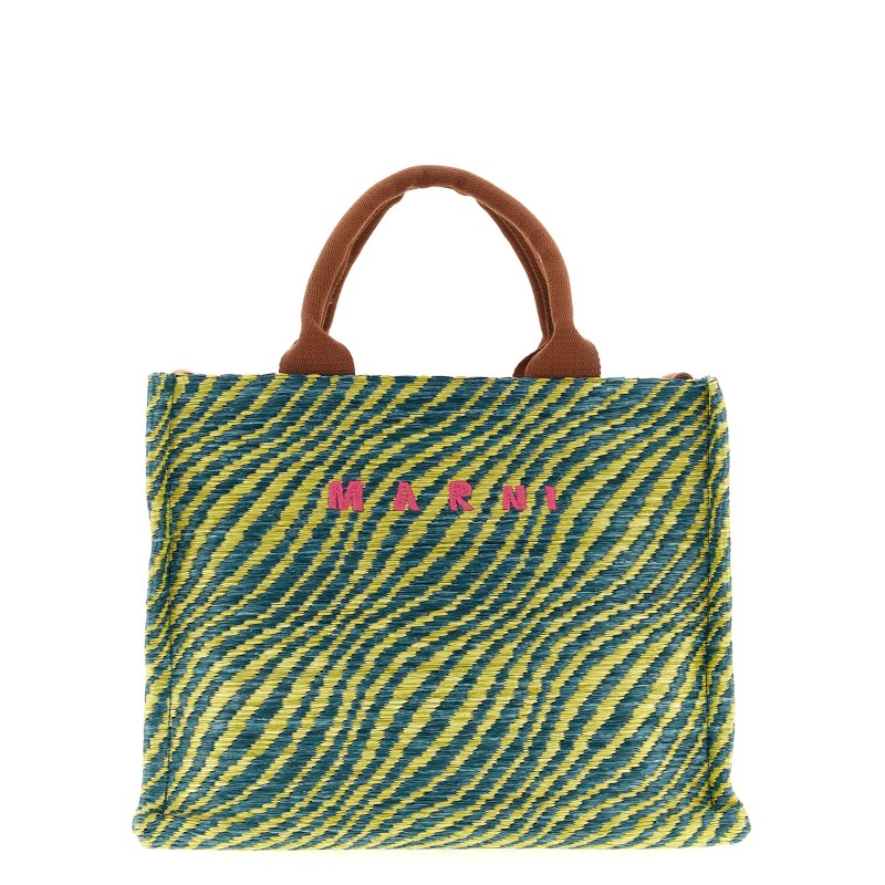 Raffia handbag