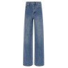 'Rhinestone Denim Straight Leg' jeans